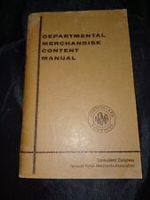 Manual de contenido de mercancía departamental de 1959 vintage segunda mano  Embacar hacia Mexico