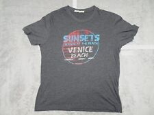 Camiseta Abbot & Main Sunsets Sounds Venice Beach Tri Blend cinza urze grande, usado comprar usado  Enviando para Brazil