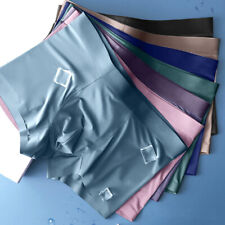 Cuecas boxer masculinas de seda gelo cuecas confortáveis sem costura comprar usado  Enviando para Brazil