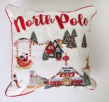 Embroidered christmas cushion for sale  MALDON
