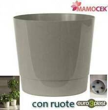 COPRIVASO Euro3plast fioriera mey con ruote sabbia cm.40 vaso portavaso piante usato  Forli