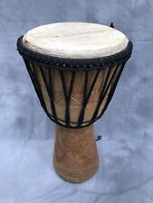 Hand-Carved African Djembe Drum - Solid Wood - Made in Ghana 22” LARGE for sale  Shipping to South Africa