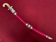 Vintage Indian  Royal Sikh Rajput Shamshir sword with silver koftgiri work, used for sale  Shipping to South Africa