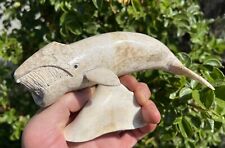 Signed carved whale for sale  USA