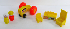 Cadeira de cozinha vintage Fisher Price Little People TRATOR AMARELO trono agricultor comprar usado  Enviando para Brazil