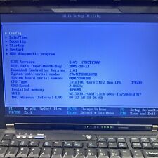 Used, Lenovo ThinkPad T400 Intel Core 2 Duo T9600 2.8GHz 4GB RAM 200GB HD Parts Repair for sale  Shipping to South Africa