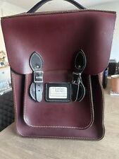 Leather satchel red for sale  BRIDLINGTON