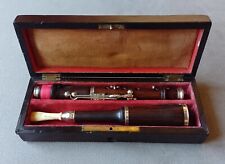 Antiga flauta flageolet francesa de madeira do século XIX 5 chaves c.1850 na caixa - Toca bem! comprar usado  Enviando para Brazil