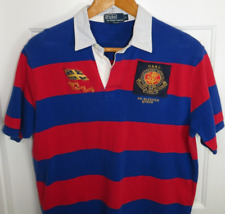 Camisa polo vintage Ralph Lauren USRL polo rugby a rayas con logotipo talla LG segunda mano  Embacar hacia Mexico