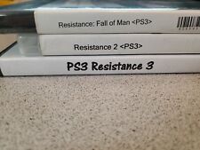 Estuches genéricos probados Resistance Trilogy 1 2 3 PS3 (Sony PlayStation 3, 2012) segunda mano  Embacar hacia Argentina