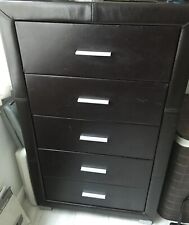 Leather chest drawers for sale  LONDON