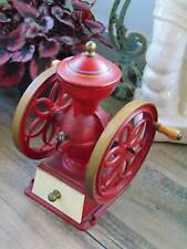 antique cast iron JOHN WRIGHT COFFEE GRINDER MILL double wheel 11.5" tall, used for sale  Shipping to South Africa