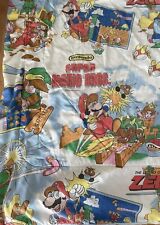 Usado, Cobertor de edredom vintage 1988 Nintendo Mario Bros Zelda duplo (completo) anos 80 comprar usado  Enviando para Brazil