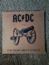 1981 AC/DC "FOR THOSE ABOUT TO ROCK" ÁLBUM DE VINIL VINTAGE comprar usado  Enviando para Brazil
