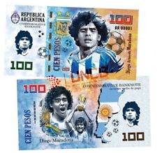 Billete conmemorativo de 100 pesos Diego Maradona / UnCB segunda mano  Embacar hacia Argentina