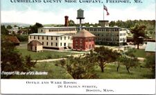 Postal de fábrica de Maine de Cumberland County Shoe Company, FREEPORT - H. Leighton, usado segunda mano  Embacar hacia Argentina