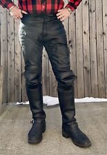 Mens black leather for sale  Ossining