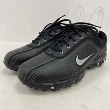 Used, Nike Golf Shoes Mens UK 8 Black Leather Lace Up RMF53-RP for sale  Shipping to South Africa