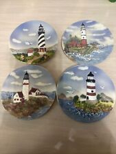 Lot Of 4 Lighthouse 4.75” Wall Plaques for sale  Shipping to South Africa