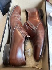 Usado, Años 70 Savile Row Zapatos Marrones Talla Reino Unido 7 Anchos y Caja Original Usados Steampunk segunda mano  Embacar hacia Argentina