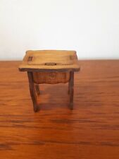VINTAGE DOLLS HOUSE FURNITURE BEDSIDE TABLE FOLK ART STYLE  for sale  Shipping to South Africa