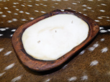 Tazón de masa de madera tallada cera vela perfumado pastel de cumpleaños zanjadora de madera, usado segunda mano  Embacar hacia Argentina