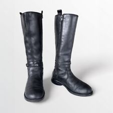 Merrell Black Leather Waterproof Riding Boots Women's Size 8.5 Tetra Strap Tall for sale  Shipping to South Africa