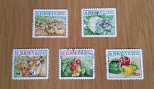 Complete Jersey used stamp set - 2001/3 Agricultural Products, käytetty myynnissä  Leverans till Finland