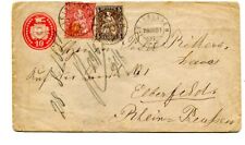 Szwajcaria 1881 10c. koperta z nadrukiem ulepszona +5c+10c "LEISSINGEN" do Elberfeld, używany na sprzedaż  Wysyłka do Poland