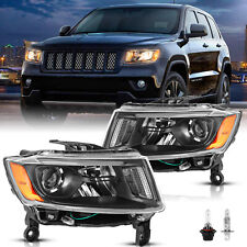 Para 2014-2016 Jeep Grand Cherokee conjunto de faróis faróis LH+RH com lâmpadas comprar usado  Enviando para Brazil