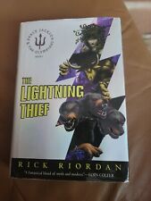*SIGNED* Percy Jackson: The Lightning Thief by Rick Riordan AS IS, used for sale  Shipping to South Africa
