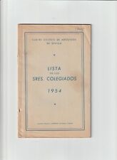 Colegio de Abogados de Sevilla Lista Colegiados año 1954 (GH-398) comprar usado  Enviando para Brazil