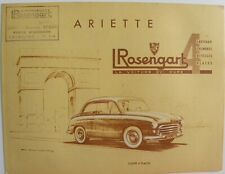 Catalogue brochure rosengart d'occasion  France