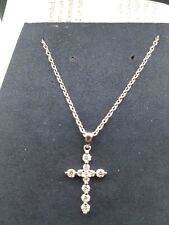 necklace gold diamond cross for sale  Seattle
