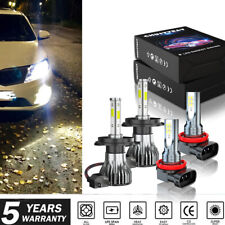 PARA Honda Fit 2012-2020 Farol de LED Farol de Neblina Lâmpadas de Feixe Alto Baixo H4+H11 comprar usado  Enviando para Brazil