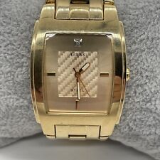 Relógio masculino Guess aço G11613G tom dourado mostrador de diamante retangular 33mm nova bateria comprar usado  Enviando para Brazil