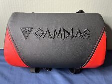 Cadeira de jogos GAMDIAS estilo corrida encosto de cabeça pescoço apoio travesseiro, preto e vermelho comprar usado  Enviando para Brazil