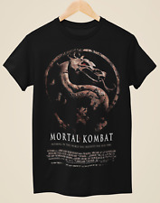 Mortal Kombat - Camiseta negra unisex inspirada en póster de película segunda mano  Embacar hacia Argentina