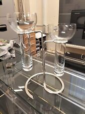Glass candelabra candle for sale  BLACKPOOL
