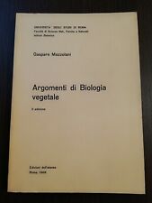 Argomenti biologia vegetale usato  Roma