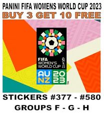Usado, COLEÇÃO DE ADESIVOS PANINI FIFA FEMININA COPA DO MUNDO 2023 #377 - #580 GRUPOS F G H comprar usado  Enviando para Brazil