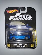 HOT WHEELS RETRO ENTERTAINMENT Fast & Furious Nissan Skyline GT-R R34 for sale  Shipping to South Africa