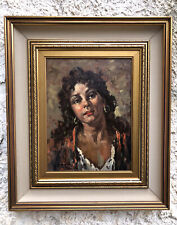 Quadro vintage figura usato  Calvizzano