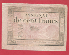 Assignat 100 francs d'occasion  Villeneuve-de-Berg