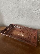 Oriental wooden tray for sale  HALESOWEN
