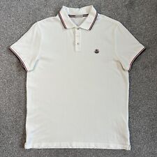 Moncler polo white for sale  WORTHING