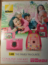 NIKON COOLPIX S30 FAMILY KIT + Backpack; CCD 10MP Zoom x3  for sale  Shipping to South Africa