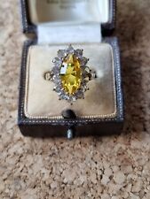 Citrine ring yellow for sale  SOUTHAMPTON