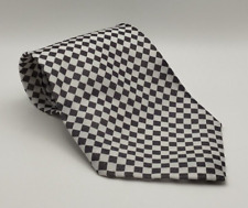 Grey & White Check Tie Bellini Polyester for sale  Shipping to South Africa