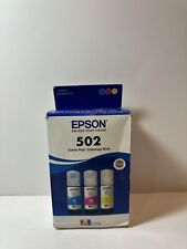 Usado, Tinta Epson EcoTank genuína 502 pacote combo amarelo ciano magenta validade 2027 comprar usado  Enviando para Brazil